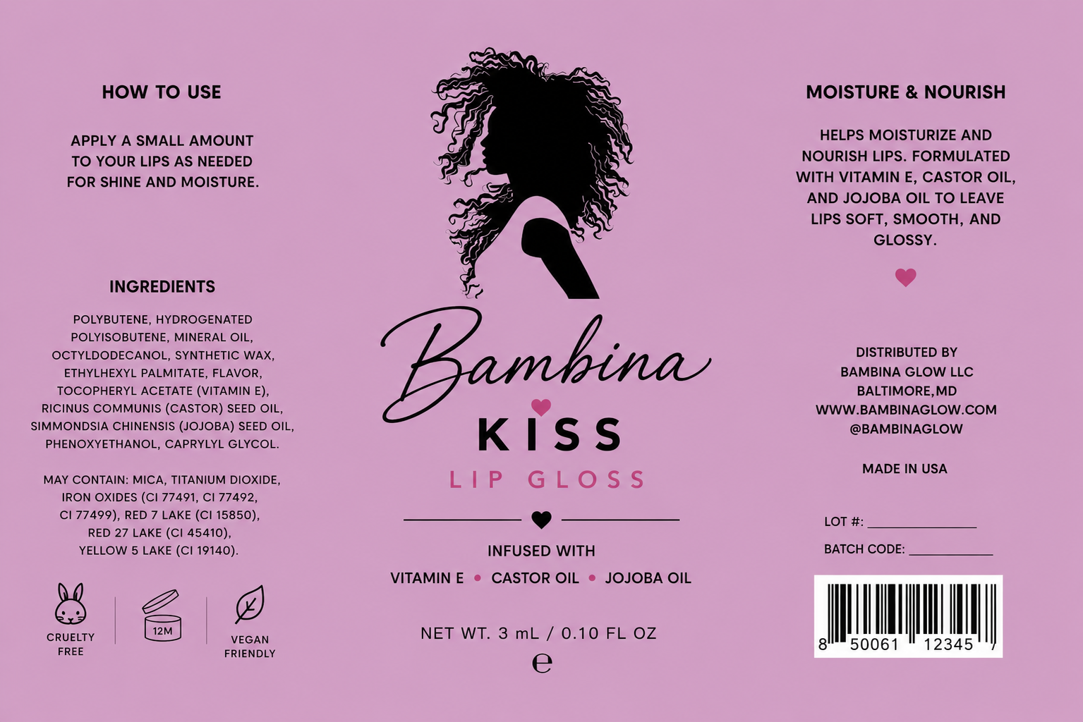 Bambina KISS Hydrating Lip Oil